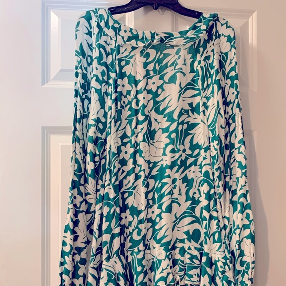 NWT Free People Floral Print Ruffled Dress - Picture 3 of 3